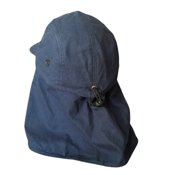 Vintage Goldcoast Ripstop Hat Neck Flap Removable Unisex Fishing UPF Sun Boat - Picture 3 of 7